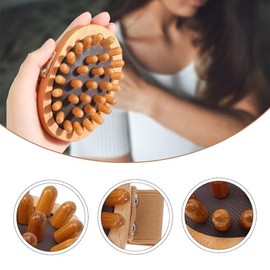 2 piezas Meridian Brush Masaje Cuerpo, Cepillo Meridiano Presión Cepillo Terapia Madera Herramientas de Masaje para Moldear Cuerpo Completo y Alivio d