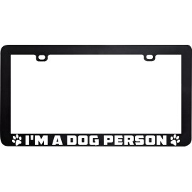 Unbranded I'M A DOG PERSON PET FUNNY HUMOR LICENSE PLATE FRAME HOLDER
