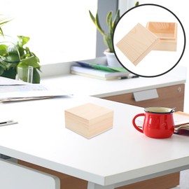 HOLIDYOYO Wooden Boxes 2pcs Unfinished Mini Wooden Boxes Pine Wood Crafts Small Keepsakes Box Unpainted DIY Box