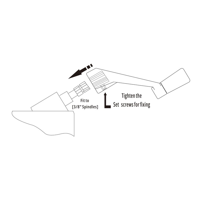 Window Crank Handle Replacement, (Pack of 2)(White Color) Fit to