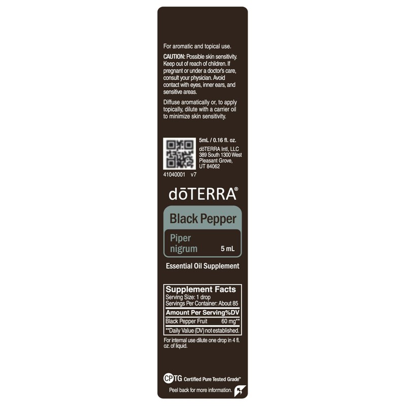 doTERRA Black Pepper Essential Oil - 5 ml