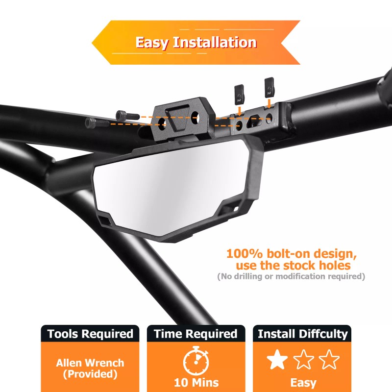 SI For Polaris RZR Turbo R/R 4 Electric Windshield Wiper