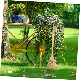 Hand Tools Hand Tools Japanese Tools Mini Tools Wooden Hand Cultivator Rakes for Lawns Mini Rake Bamboo Rake Props Farm Tools Manual Shrub Garden Cultivator Mini Tools