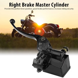 mumisuto Motorcycle Master Cylinder, 7/8" 22mm Motorcycle Front Right Hydraulic Brake Clutch Lever Master Cylinder for YFZ450 YFM (Black)