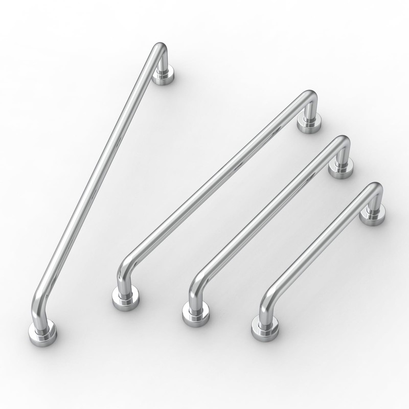 FURNIWARE Pack of 10 Cabinet Handles 96mm(3.8 Inch) Hole Center