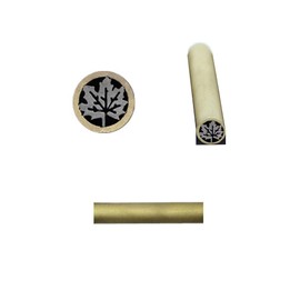 HAISDA Mosaic Pins for Knife Handle Custom Knives Blank Scales Grips, EDC Pocket Knives Pivot Pin,Pack of 1 piece (Leaf, 6mm)
