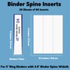 gisgfim 20 Sheets Binder Spine Inserts 3 Inch Spine Width
