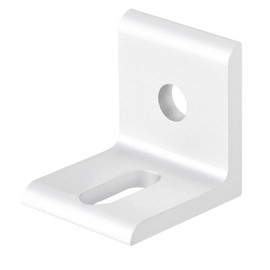 TOP-VIGOR 8Pcs Inside Corner Brace Angle Bracket 2 Holes Fastener L Shape 30mmx30mmx27mm for 3030 Series Aluminum Extrusion Profile