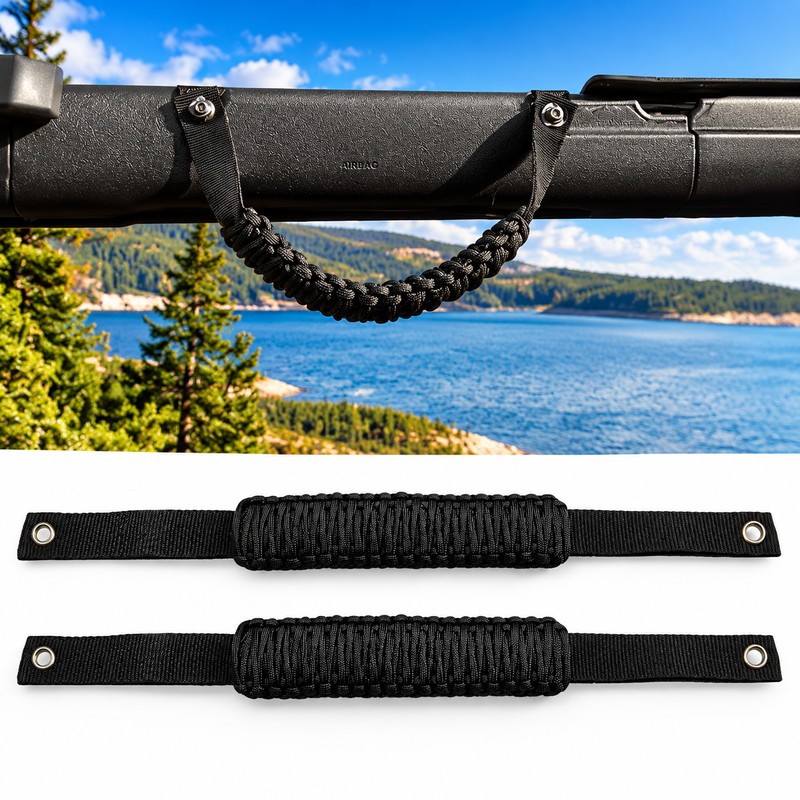 2Pcs Braided Paracord Grab Handles for Ford Bronco 2021–2023 –
