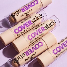 essence - Pack 2 en 1: Base de Maquillaje en Barra Foundation Stick 120 (10 g) + Corrector COVERstick Matt Sand (6 g), Cobertura Natural, Acabado Mate y de Larga Duración