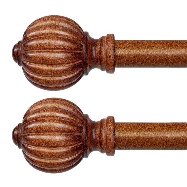 QDWIS 2 Pack Curtain Rods for Windows 28 to 48