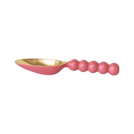 Creative Co-Op Enameled Aluminum Kitchen Scoop, Pink and Gold