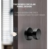 Hoconnie Dummy Door Knob, Brushed Satin Brass Dummy Door Knobs