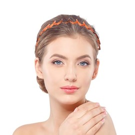 FRCOLOR 2 Piezas Aro Para El Cabello Dentado Antideslizante Diadema De Moda Para Mujer Banda Plástica Para Peinarse Accesorio Para Uso Diario Compromi