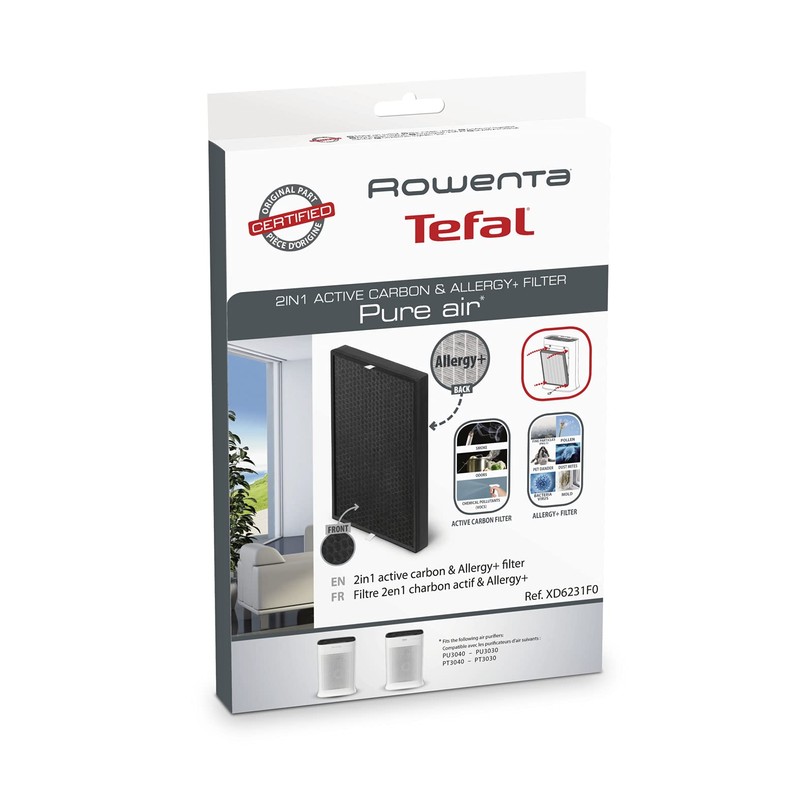 Rowenta Pure Air Mid Size 2-in-1 Active Carbon & Allergy