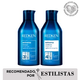Redken Extreme Kit: Shampoo y Acondicionador para cabello dañado y proceso, repara y fortalece