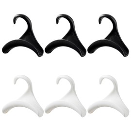 NYGGTYK Pack of 6 Handbag Hooks, Multifunctional Coat Hooks, Wardrobe Storage Hooks for Hanging Backpacks, School Bags, Scarves, Belts and Ties