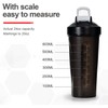 Missions Protein shaker bottle- 24oz Smoothie Bottle for sports supplements