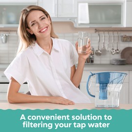 AMI Alkaline Water Pitcher for High pH, Filtered Water Dispenser