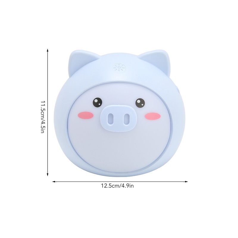 Cute Pig Night Lamp Stepless Dimming 3 Levels Brightness USB