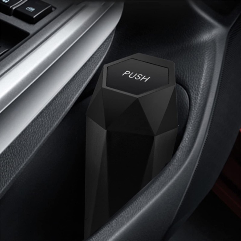 YITIKA Car Trash Can 2 Pack, 780 Gallon Capacity, Red+silver+Black,