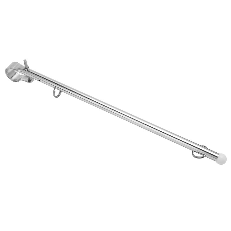Boat Flag Pole Beautiful Practical Polishing Stainless Steel Rail Mount