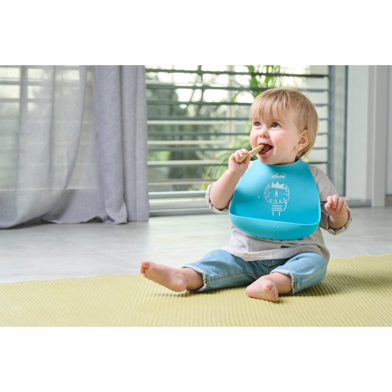 CHICCO SILIKONLÄTZCHEN BLAU