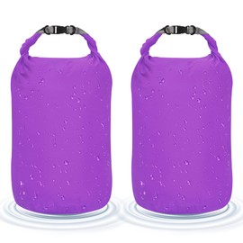 Desoto Waterproof Dry Bag 2 packs, 10L/20L/40L/70L Dry Sack Lightweight Portable, Dry Storage Bag to Keep Gear Dry Clean for Kayaking, Gym, Hiking, Swimming, Camping (Purple, 40L)