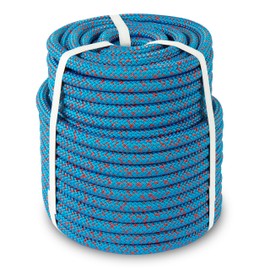 Zeluga 15-133 1/2in. x 125ft. Double Braided Arborist Rope 7200 Lb, No-Stretch Static Rope, Assorted Color
