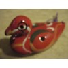 Aesthetic Ceramic Red Duck Ocarina Soprano G -- Cute (Red