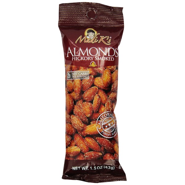 Madi K's Hickory Smoked Almonds, 1.5-Ounce (Pack of 72)