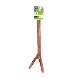 Penn Plax Y-Shaped Wooden Bird Perch, Large