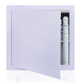 Suteck Plastic Access Panel for Drywall Ceiling 18 x 18 Inch Reinforced Plumbing Wall Access Doors Removable Hinged White 18 x 18