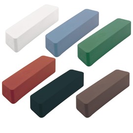 6 Pcs Metal Buffing Polishing Compound for Buffing Wheel, Buffing Wheel Compound, Grit Corresponds to The Color from Coarse to Fine for Stainless Steel, Jewelry, Aluminum Polishing Compound -31 Oz