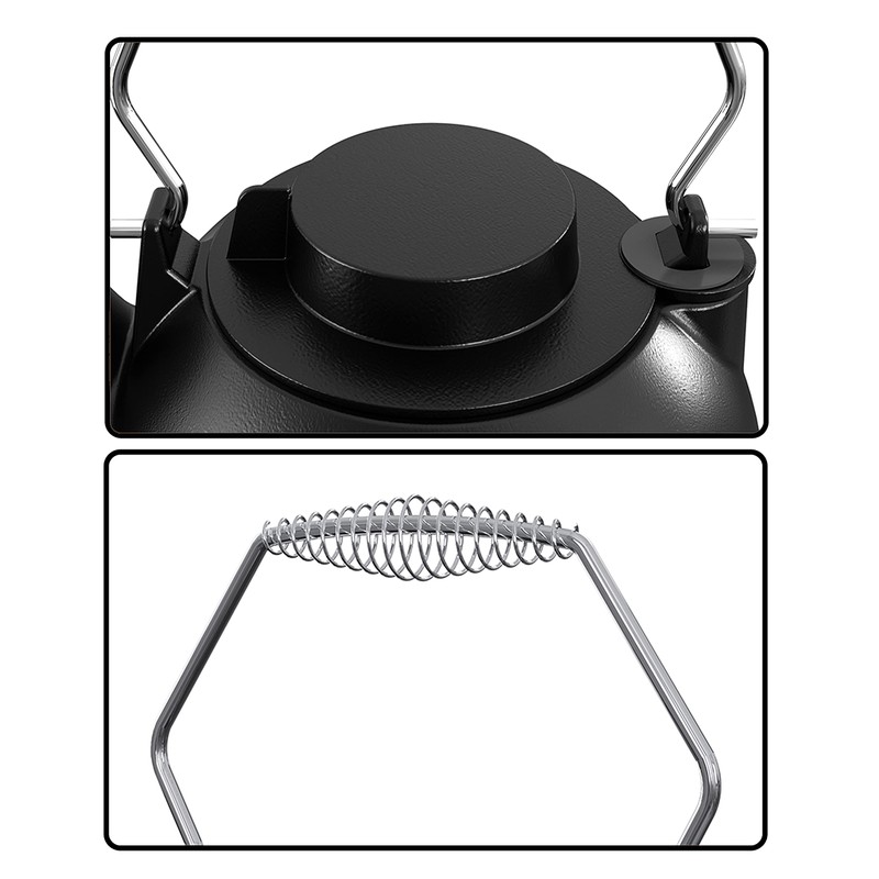 Fire Beauty Humidifying Iron Kettle，Stove Humidifier，Wood Stove Kettle，Cast Iron，Chrome handle