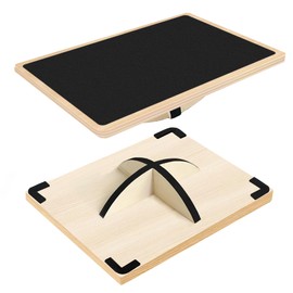 Balance Board Professional Wobble Board for Adults Anti-Slip Balance Board for Physical Therapy Standing Desk Core Strength Wooden Balance Board Rocker Board(350LBS) (360° Balance Board)