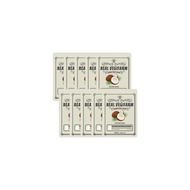 Forderskin Superfood Real Veggie Farm Double Shot Mask 23ml (10 sheets) Coconut / 포더스킨 슈퍼푸드 리얼 베지팜 더블 샷 마스크 23ml (10매) 코코넛