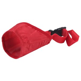 Ateliepets Dog Muzzles for Small Medium Dogs (max. 25 lbs), Soft Dog Muzzle for Grooming, Dog Mouth Guard Stop Biting Barking and Chewing 5 Colors 5 Sizes (Red, Large)