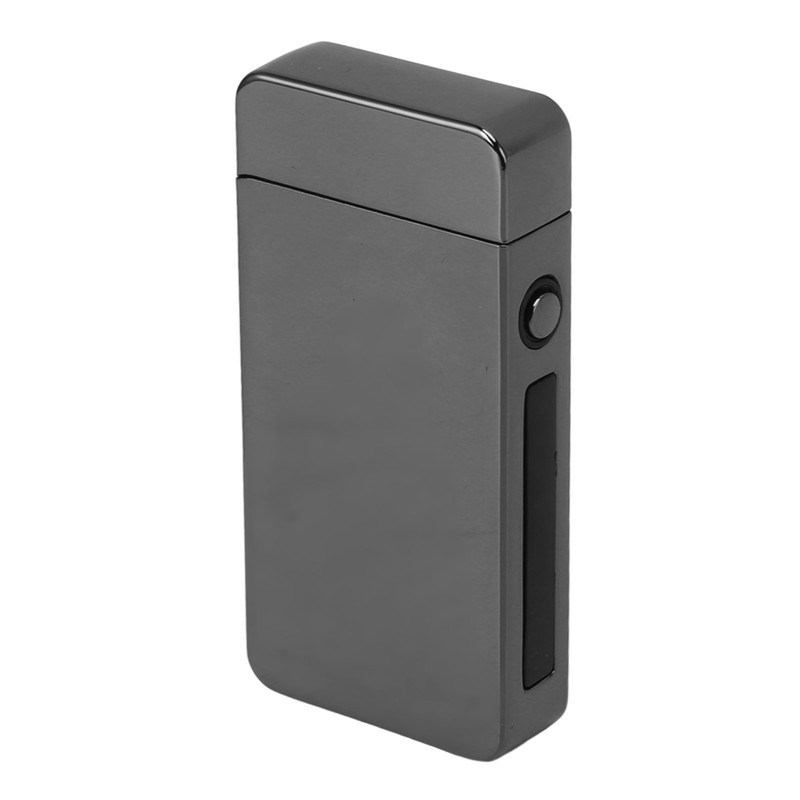 Electric Dual Arc Lighter Rechargeable Windproof Flameless 220mAh Aluminium Alloy