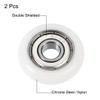 uxcell Ball Bearing Guide Pulley Roller Round Wheel 8x30x8.5mm Double