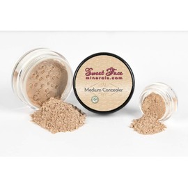 MEDIUM CONCEALER Corrector Mineral Makeup Matte Bare Face Foundation Loose Powder Full Coverage (5 gram Sample Size Jar)