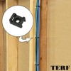 TERF® 100 Pcs Black Screw Mount Cable Tie Bases -