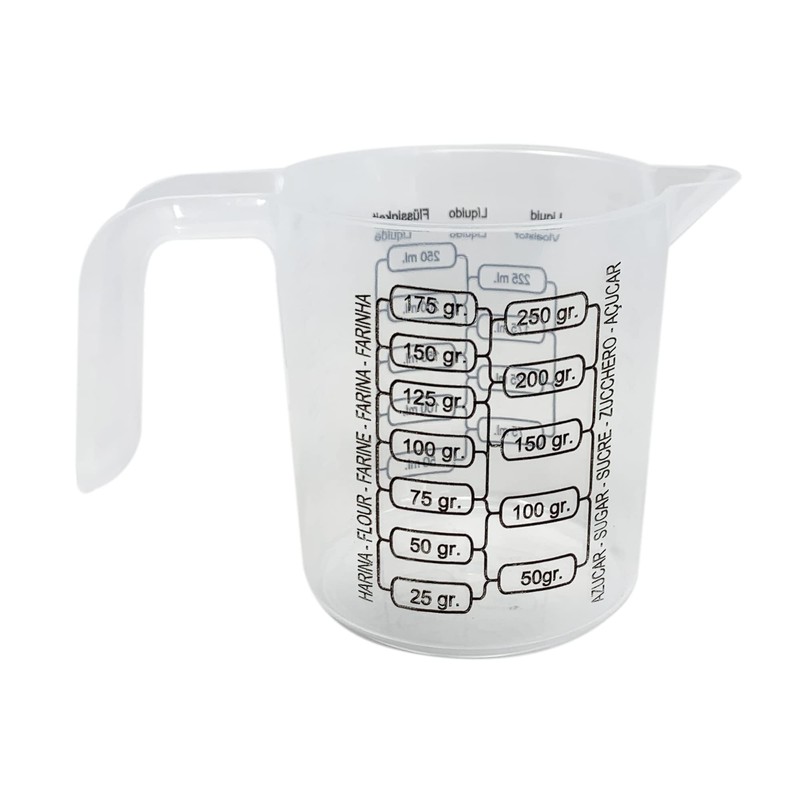Plastic Measuring Jug Multi-Purpose Jug for Flour, Ground Almonds, Sugar,
