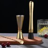 Gbuxska Gold Muddler for Cocktails, 10 Inches Bar Spoon, 1