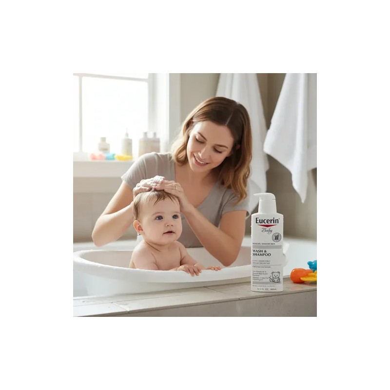 Eucerin Baby Jabon y Shampoo 2 en 1 400 ml