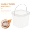10Pcs Clear Buckets with Lids, Plastic Ice Cream Buckets with