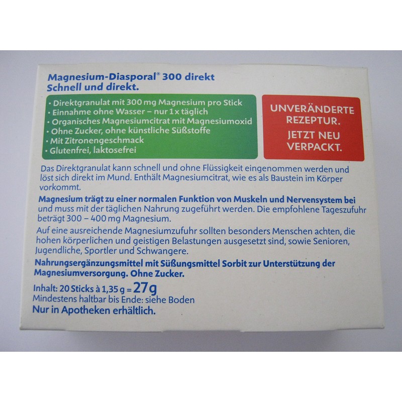 Magnesium Diasporal 300 direkt, 20 St