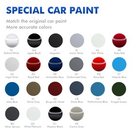 XTryfun UG White Platinum Touch Up Paint for Ford, DIY Car Paint Scratch Repair Kit, Automotive Paint, Quick & Easy Fix Scratch Repair for F-150/Flex/Escape/Explorer/Expedition/Taurus/Edge/Fusion