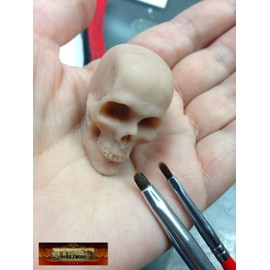 M01667 MOREZMORE Clay Smoothing Brush Cat Tongue Mini Oval Flat Filbert 4mm Clay Sculpting Perfect for Micro Scupting Art Brush