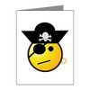 Truly Teague Note Card Smiley Face Pirate